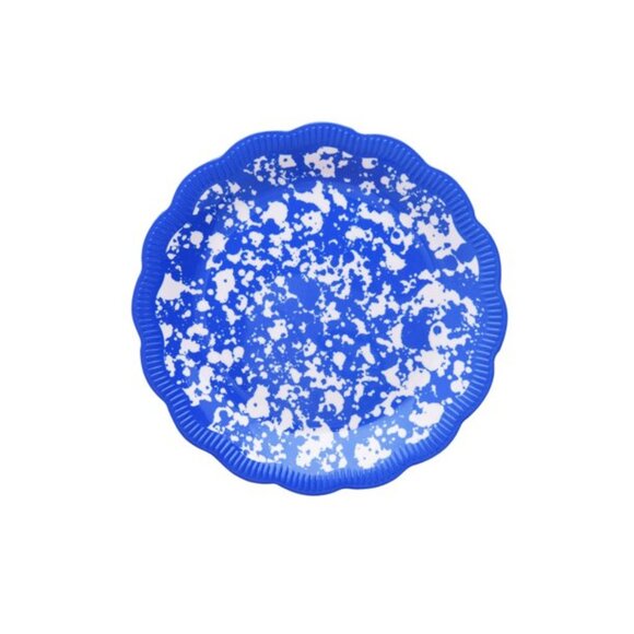 Lot of 4 Pioneer Woman Melamine Appetizer Dessert Plates Splatter Blue - Picture 1 of 3